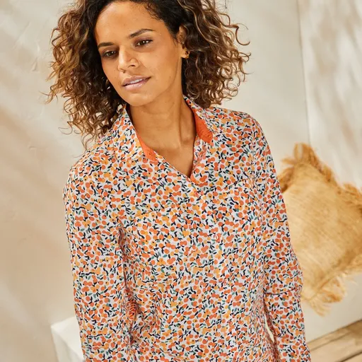 Cămăși cu imprimeu floral, din bumbac