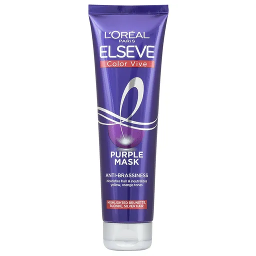 L'Oréal Paris Mască nutritivă pentru părul blond si cu melirElseve Color Vive (Purple Mask) 150 ml