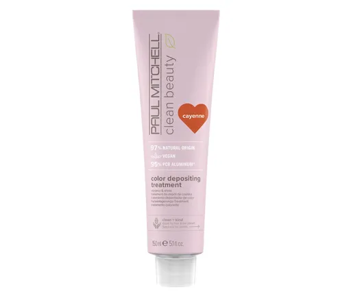 Paul Mitchell Mască de păr Clean Beauty Cayenne (Color Depositing Treatment) 150 ml