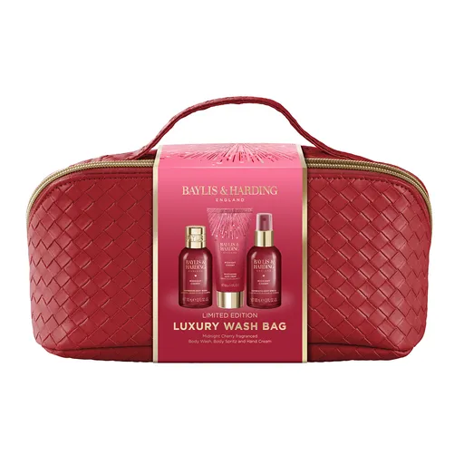 Baylis & Harding Set cadou în geantă cosmetică Midnight Cherry 3 buc