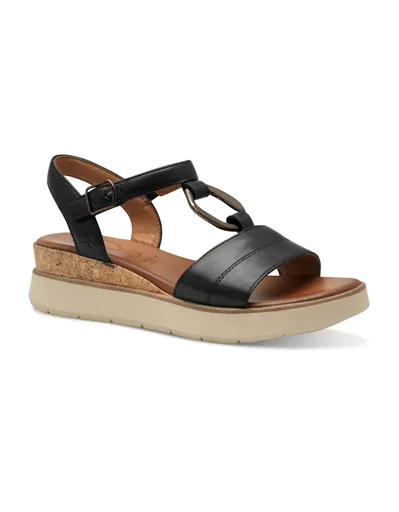Tamaris Sandale cu toc, cu barete Velcro