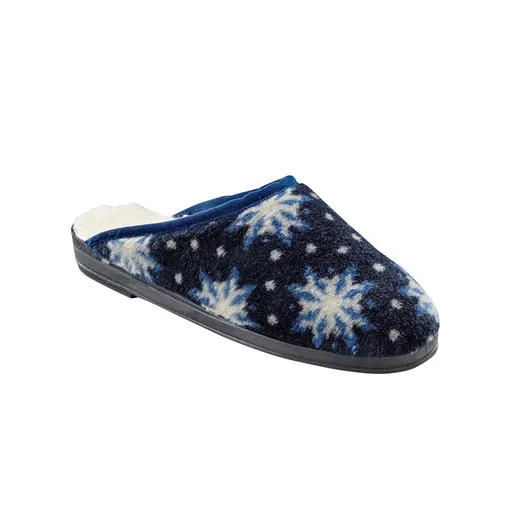 Papuci cu fulgi de zăpadă și căptușeală din lână