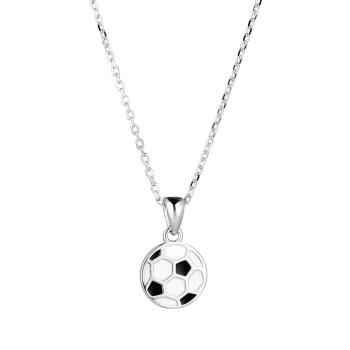 Evolution Group - Pavona Colier din argint cu pandantiv mingi de fotbal 62034