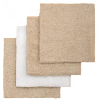 T-TOMI BIO Bamboo Baby Washcloths Balsam de spalat Beige 25 x 25 cm 4 buc