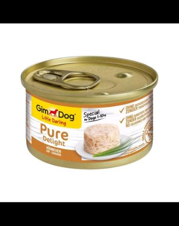 GIMDOG Pure Delight Chicken 85 g hrana cu pui, caini adulti de rasa mica