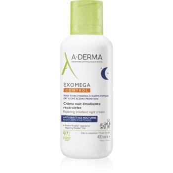 A-Derma Exomega Control Repairing Emollient Night Cream crema regeneratoare de noapte contra zgârierii 400 ml