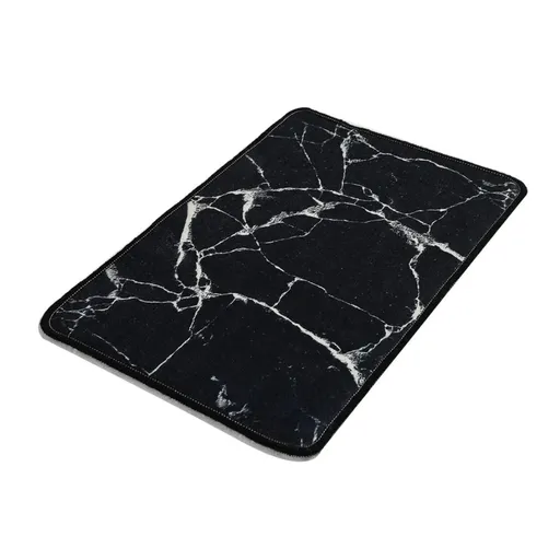 Covoras de baie Chilai Home 359CHL1740, 60x40 cm, Bumbac, Poliuteran, Antiderapant, Negru
