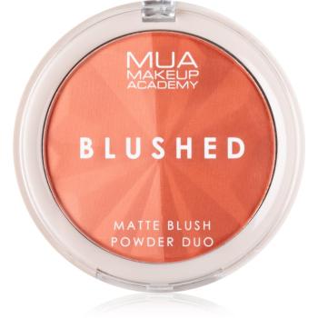 MUA Makeup Academy Blushed Powder Blusher fard de obraz sub forma de pudra culoare Peach Fizz 5 g