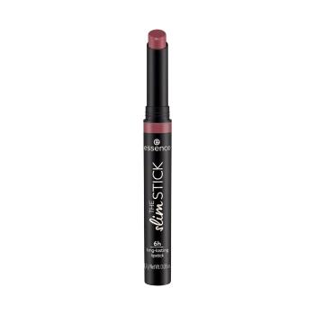 Essence  Long-lasting Lipstick The Slim Stick - 105 Velvet Punch  Líčenie obočia Bordová