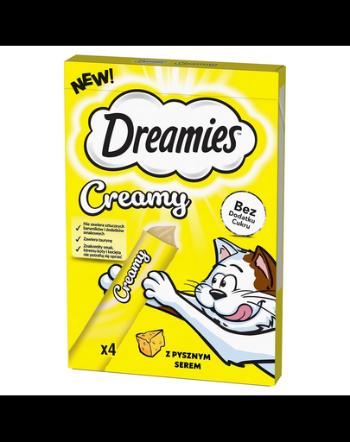 DREAMIES Creamy cu branza 4x10 g gustare cremoasa pisici