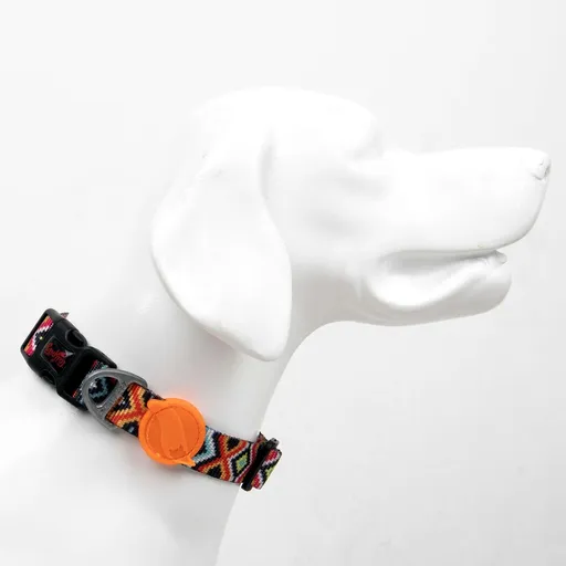 Zgarda pentru câini, Paws & Whiskers, Ethnic, Poliester, Multicolor