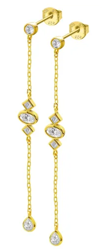 Lotus Silver Cercei la modă placați cu aur Pure Essential LP3665-4/2