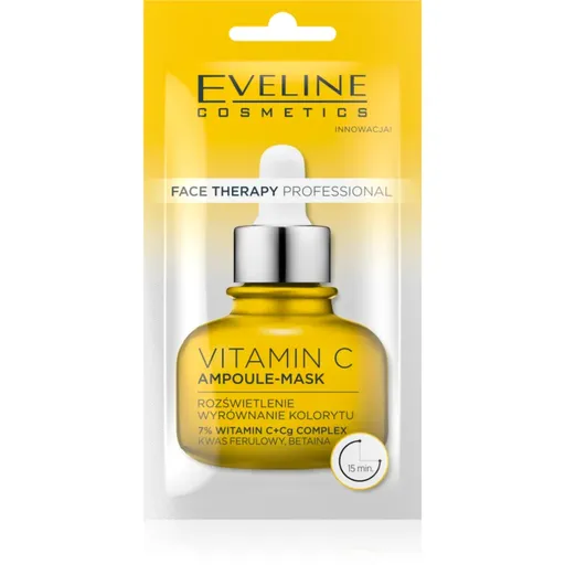 Eveline Cosmetics Face Therapy Vitamin C masca sub forma de crema pentru o piele mai luminoasa 8 ml