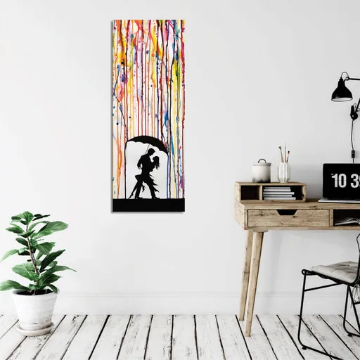 Tablou decorativ, PC327, Canvas imprimat, Multicolor