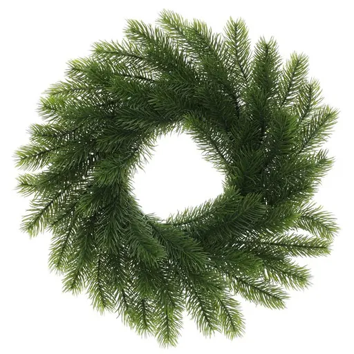 Coroană artificială din molid, diametru 30 cm,verde, verde deschis