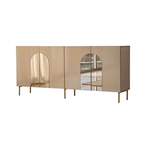 Consola, Hanah Home, Rome, 180x80x40 cm, Bronz / Aur