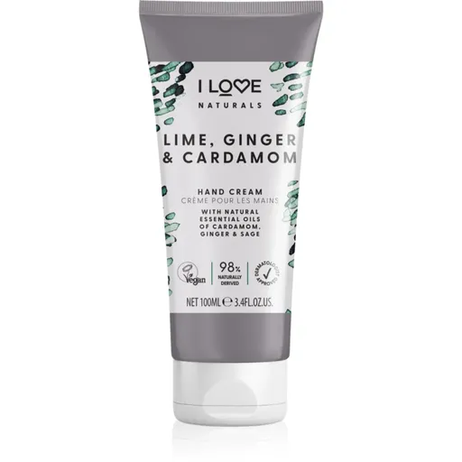I Love Naturals Lime, Ginger & Cardamom crema de maini 100 ml
