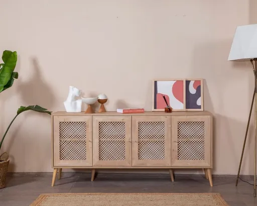 Consola, Hanah Home, Goose, 80x180x41 cm, Stejar