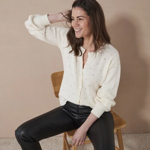 Cardigan tricotat cu punct