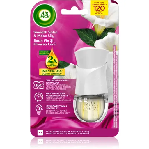 Air Wick Smooth Satin & Moon Lily Electric odorizant electric cu rezervã 19 ml