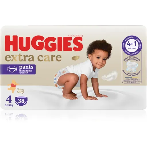 Huggies Extra Care Pants Size 4 scutece de unică folosință tip chiloțel 9 - 14 kg 38 buc