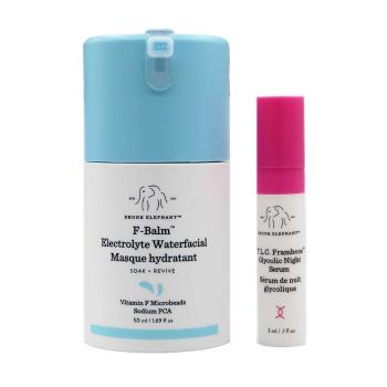 Drunk Elephant Set de îngrijire facială pentru noapte F-Balm + T.L.C. Framboos