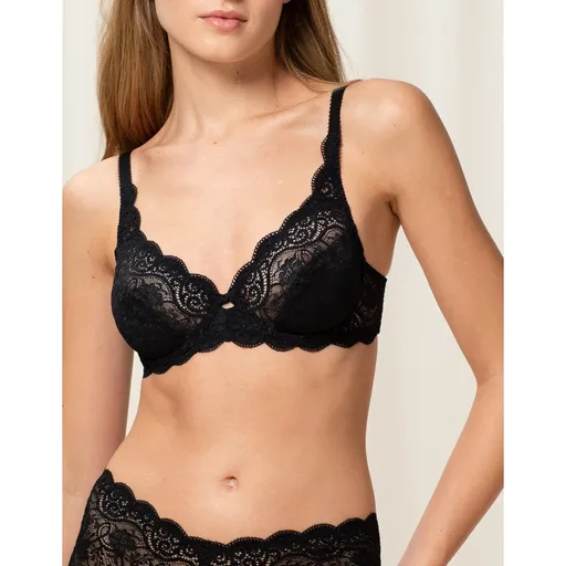 Sutien din dantelă Amourette, semipadurizat, cu bretele