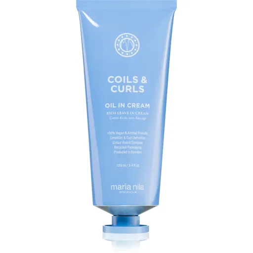 Maria Nila Coils & Curls Oil In Cream crema regeneratoare pentru par ondulat si cret 100 ml
