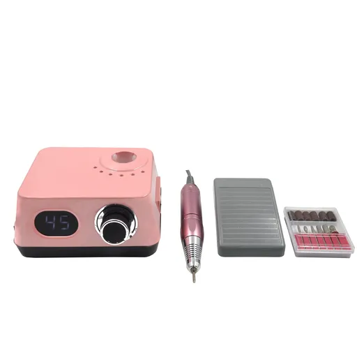 Freza / Pila Electrica Unghii Global Fashion GF-210 80W 45000 rpm, Pink