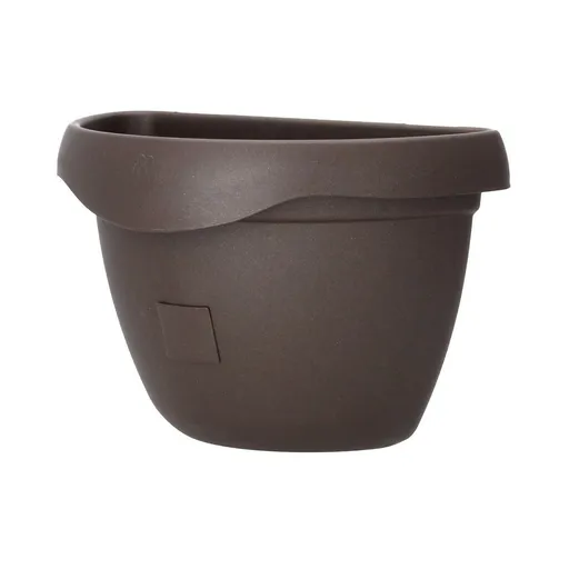 Ghiveci cu auto-irigare Siesta, de perete,maro, 29 cm, maro