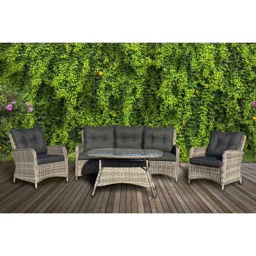 Set mobilier premium de terasa, Ruby, ratan sintetic