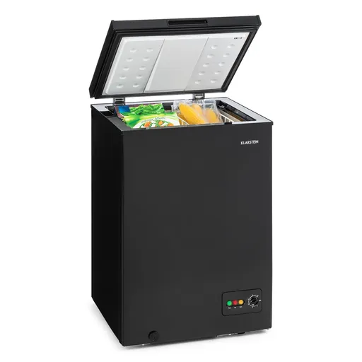 Klarstein Iceblokk 99, ladă frigorifică, congelator, 99 l, 75 W, F, negru