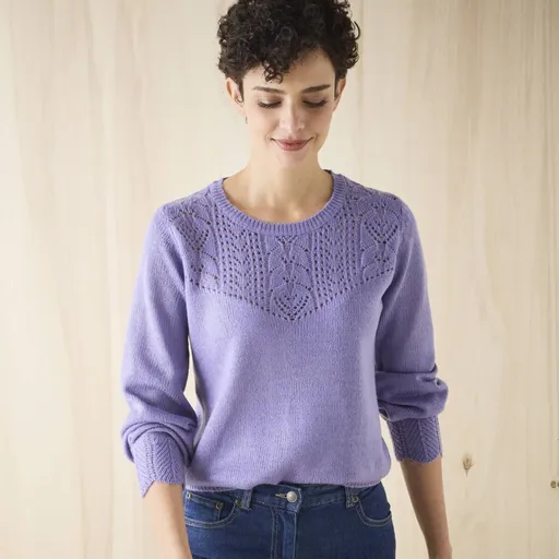 Pulover cu model ajurat