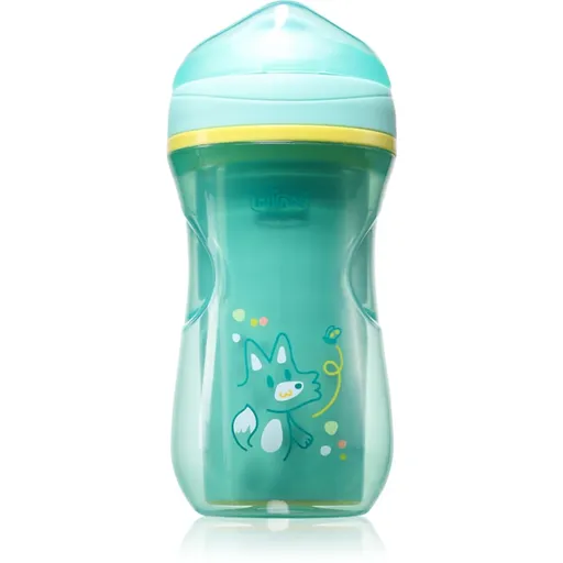 Chicco Active Cup 14m+ cană pentru antrenament Teal 266 ml