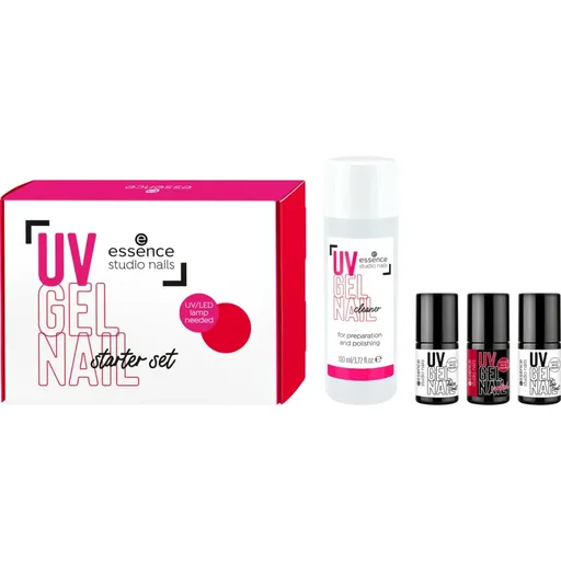 essence studio nails UV GEL NAIL set de lacuri de unghii cu utilizarea lămpii UV/LED 4 buc