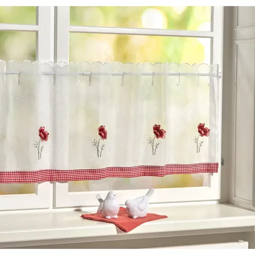 Cortina Bistro Karo și flori