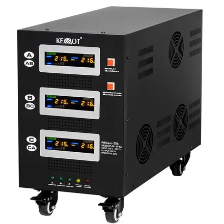 Stabilizator de tensiune cu servomotor, trifazat 400V, 30KVA / 21kW Kemot URZ3437-30