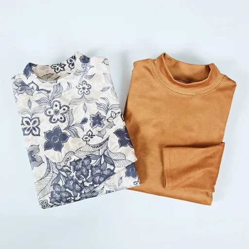 Set de 2 cămăși cu mânecă lungă