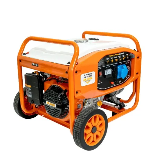 Generator Ruris r-power GE7000, 13 CP, 6500 W, 420 CC, 4 timpi, 2 prize, 220 V, AVR, pornire manuala, voltmetru analogic, 28 l capacitate rezervor, be