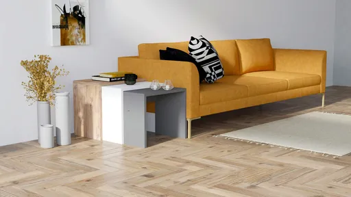 Set masute 3 piese, Hanah Home, Gül, Antracit / Stejar / Alb