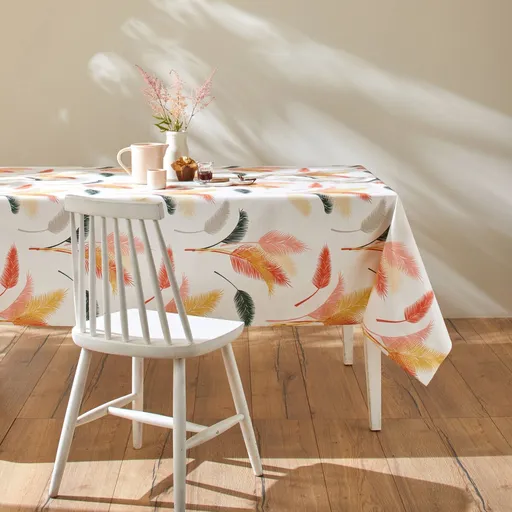 Față de masă cerată cu imprimeu de frunze de palmier