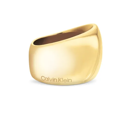 Calvin Klein Inel masiv placat cu aur Modern Purity 35000834 54 mm
