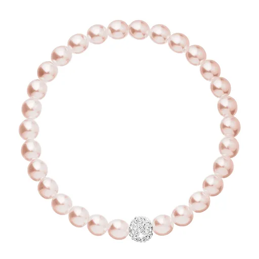 Evolution Group - Pavona Brățară romantică de mărgele cu cristale Preciosa 33115.3