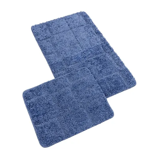 Bellatex Set de covorașe de baie fără decupaj BANYSILVER albastru, 60 x 100, 60 x 50 cm, albastru