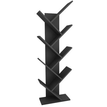 Raft de bibliotecă Hitit Anthracite, antracit