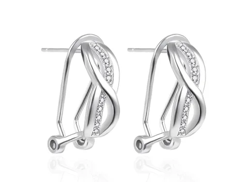 Agato Cercei din argint suspendați cu zirconi AGT-E025KKW