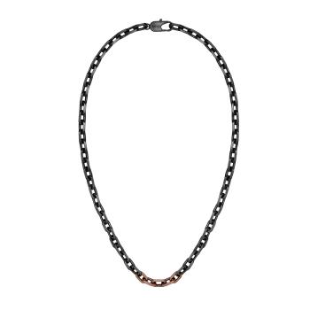 Hugo Boss Colier negru modern din oțel Kane 1580536