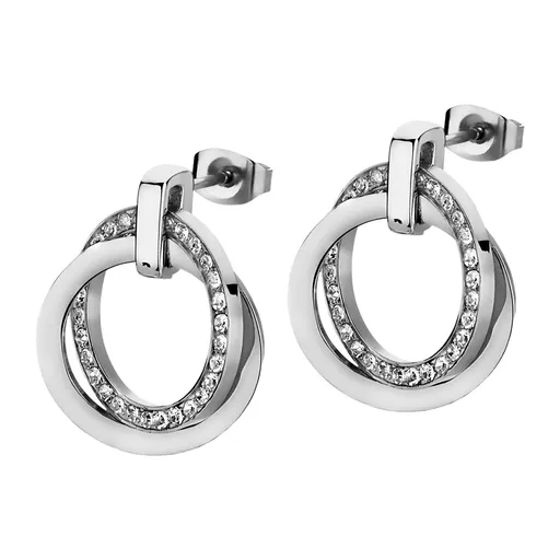 Lotus Style Cercei din oțel cu cristale LS1780-4/1