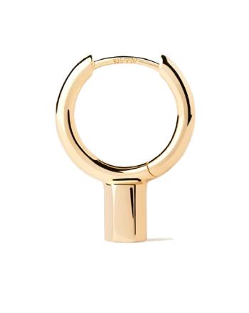PDPAOLA Cercel single placat cu aur Detroit Essentials PG01-271-U