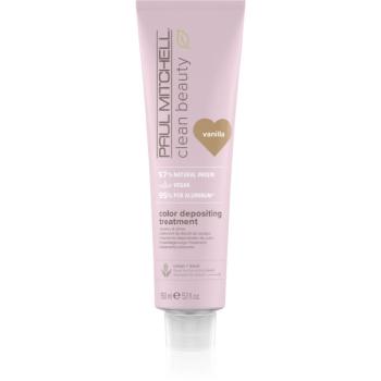 Paul Mitchell Clean Beauty Color Depositing Treatment masca hranitoare pentru păr vopsit culoare Vanilla 150 ml